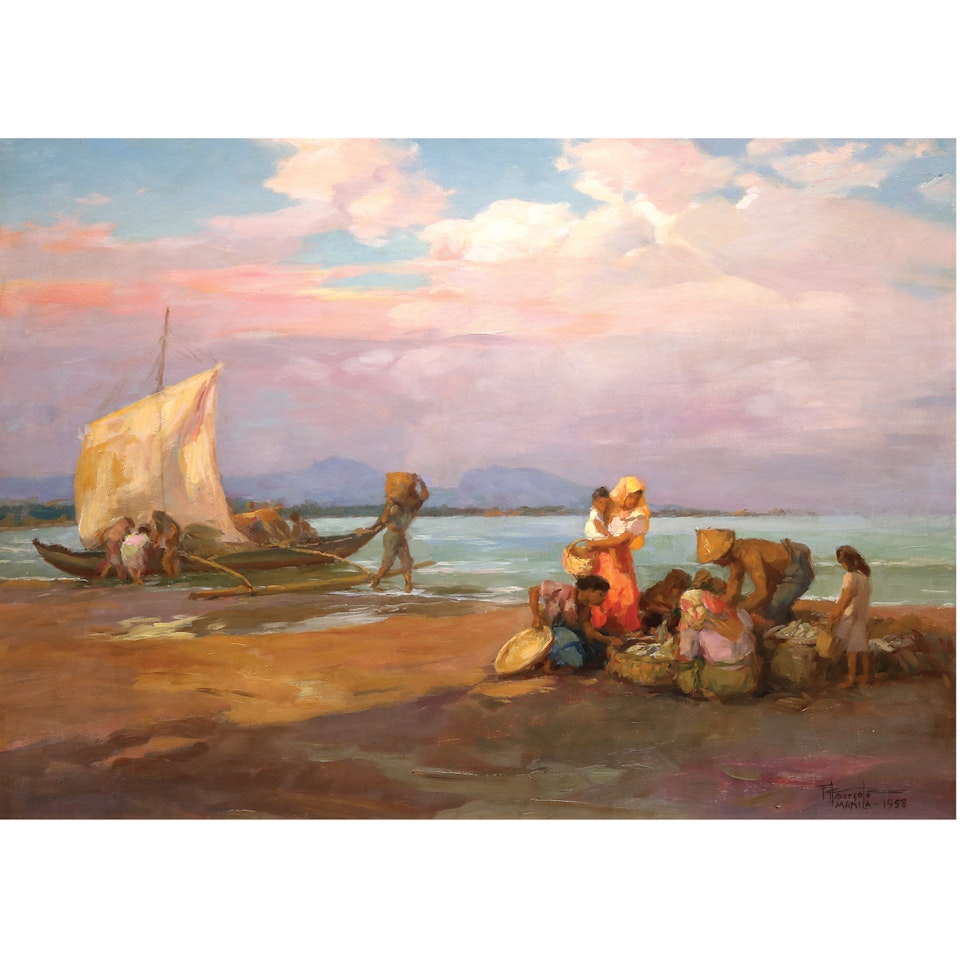Seascape by Fernando Amorsolo