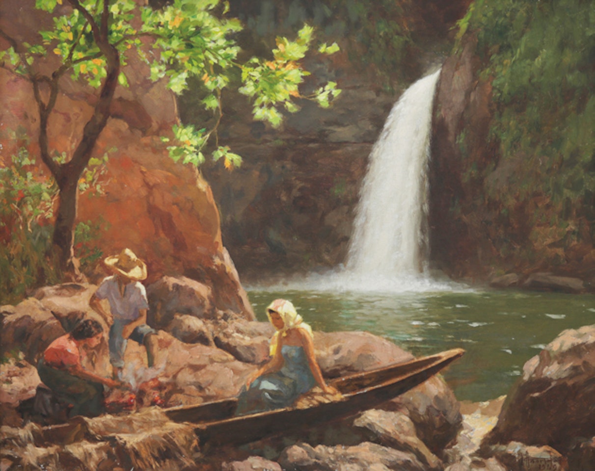 Pagsanjan Falls by Fernando Amorsolo