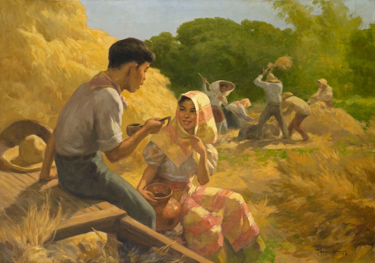 Ligawan by Fernando Amorsolo