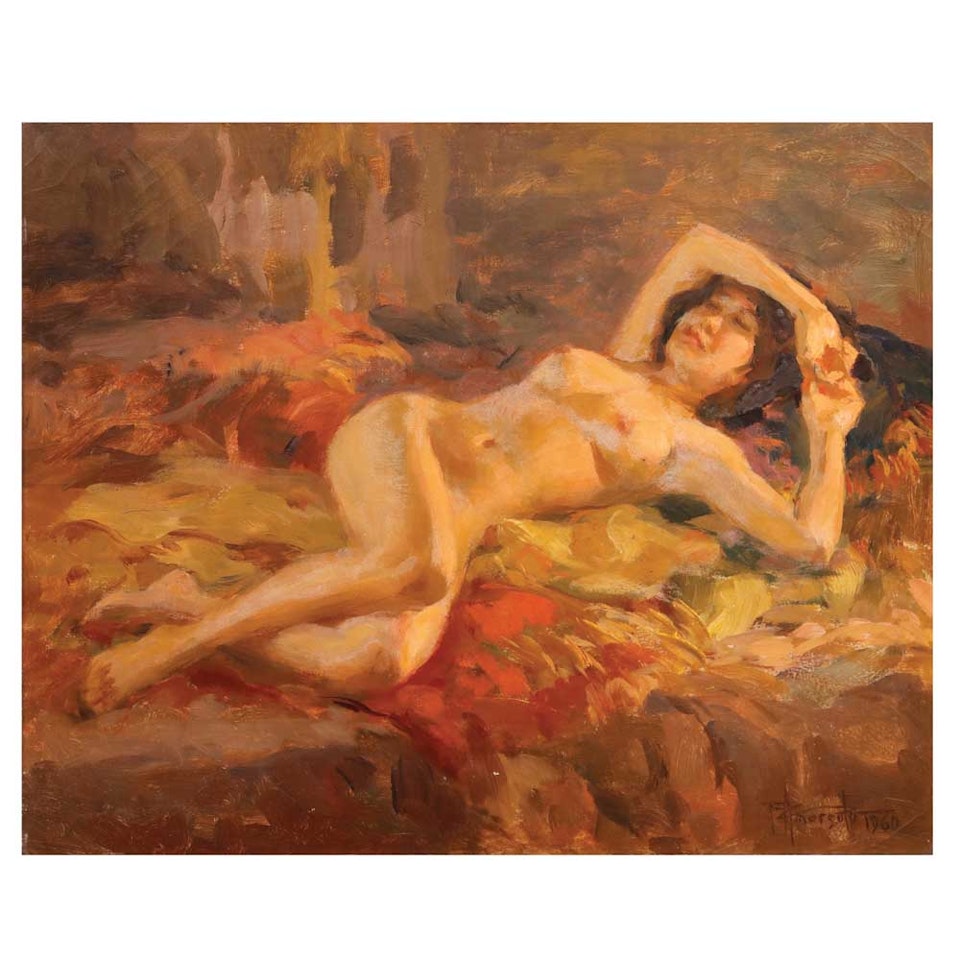 Nude Woman by Fernando Amorsolo