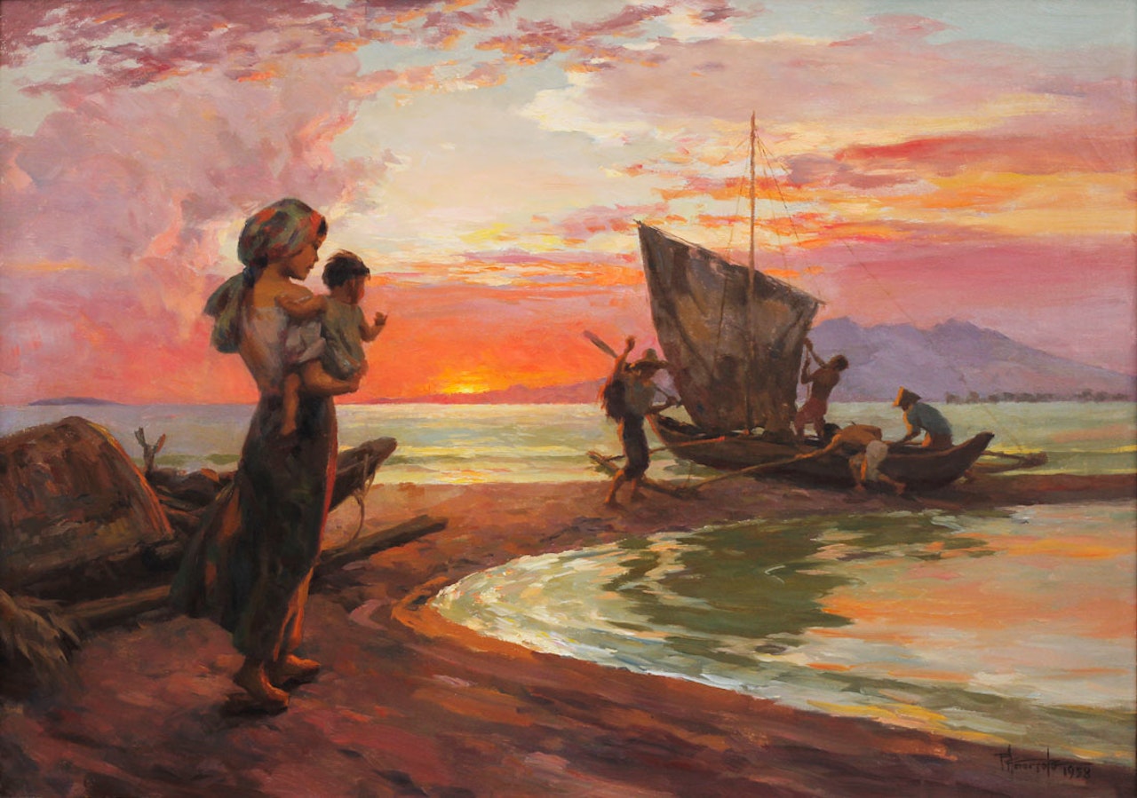 Departure of the Fishermen by Fernando Amorsolo