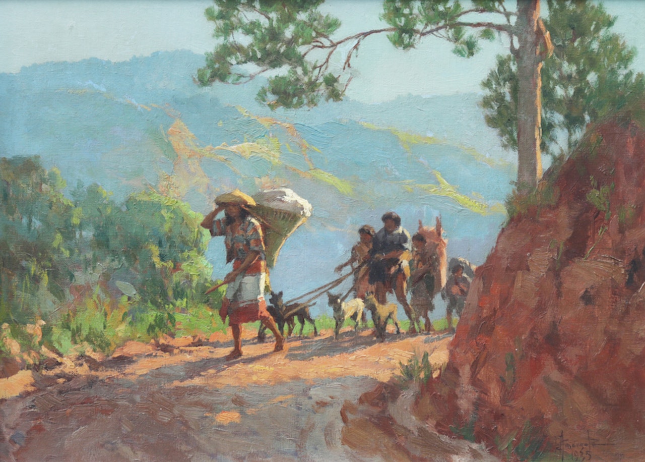 Baguio Scene by Fernando Amorsolo