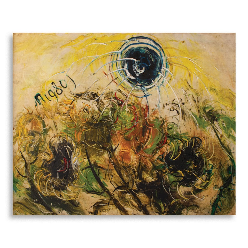 Blooming Sunflowers by Affandi