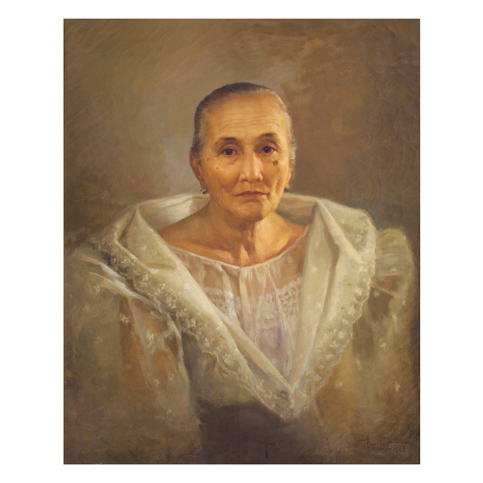 Portrait of Antonia Buenaventura vda. de Castro (1868 - 1950) by Fernando Amorsolo