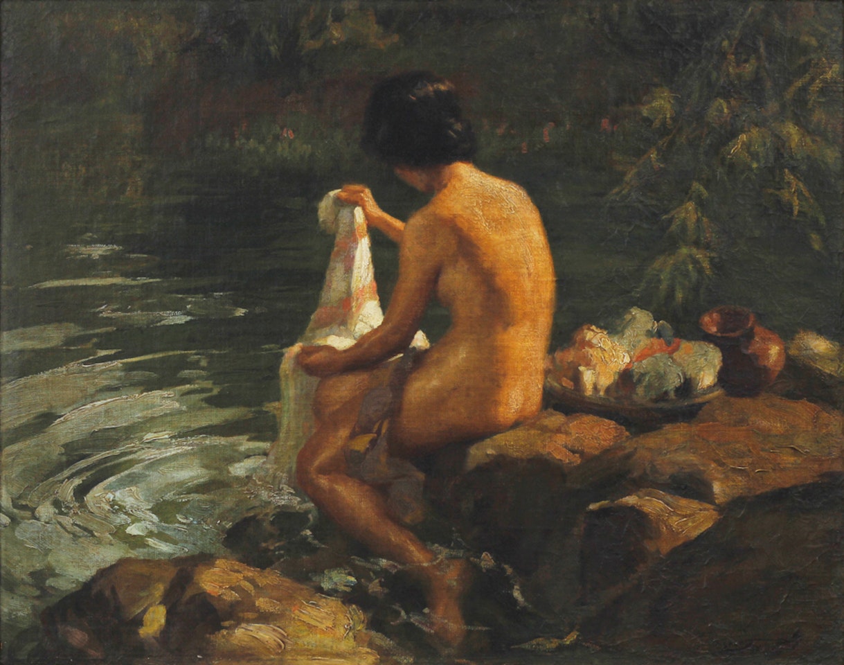 Lavandera by Fernando Amorsolo