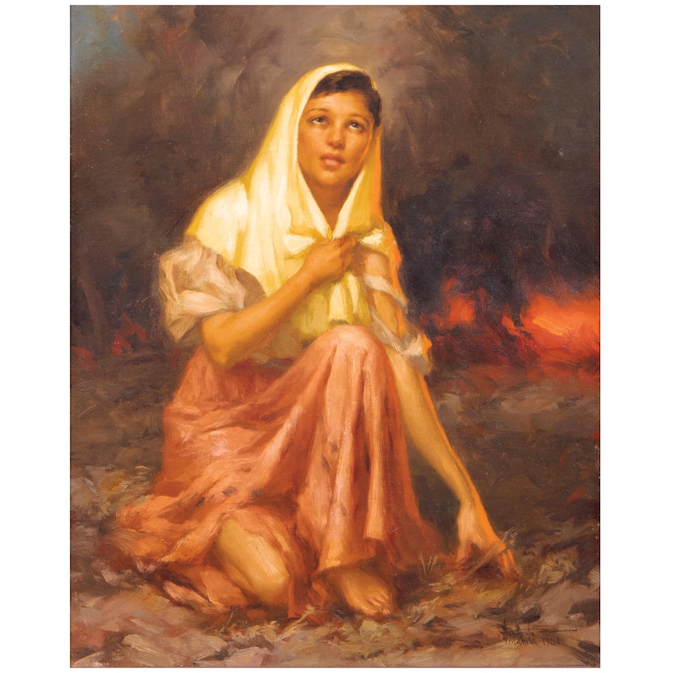 Maid of Bataan by Fernando Amorsolo