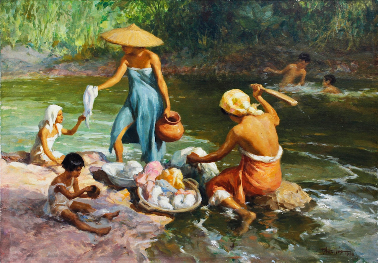 Lavanderas by Fernando Amorsolo