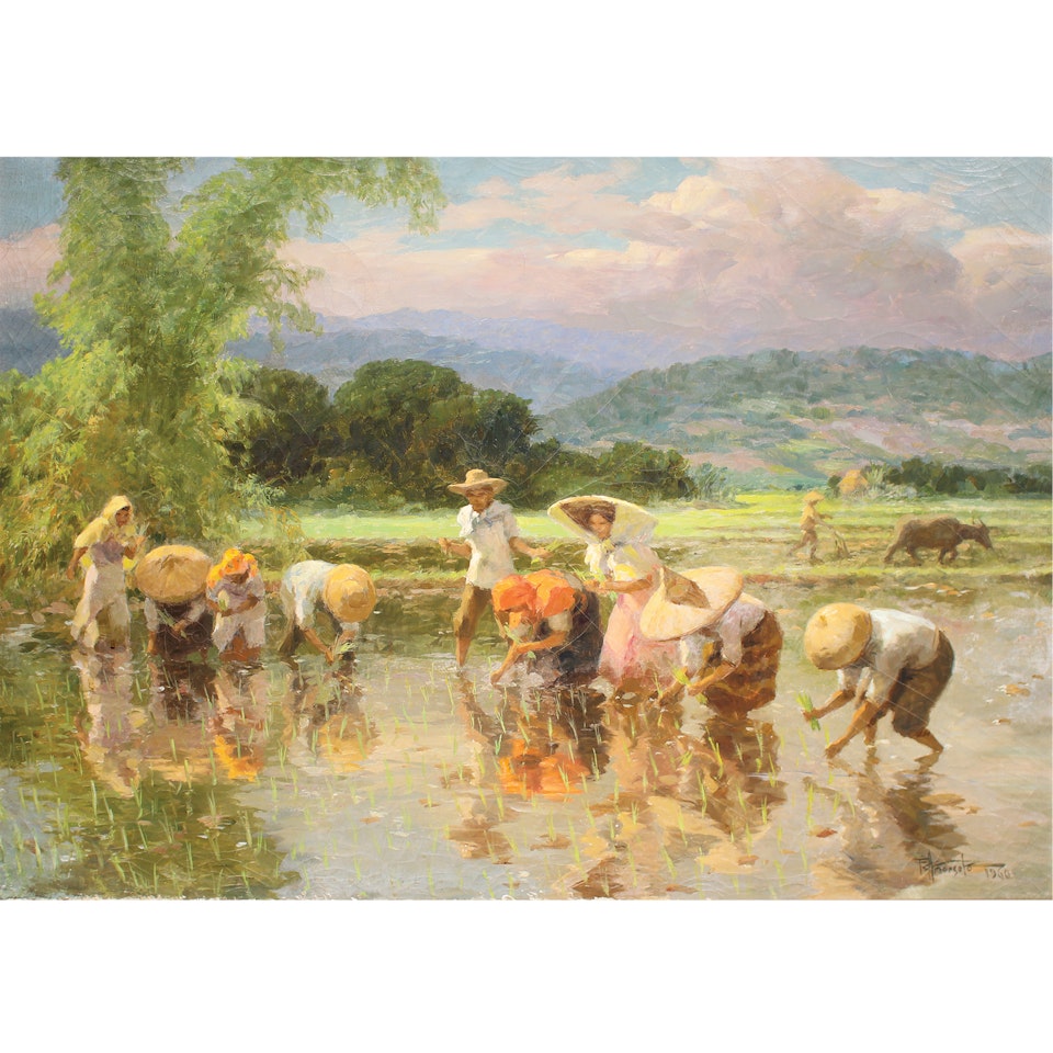 Planting Rice by Fernando Amorsolo