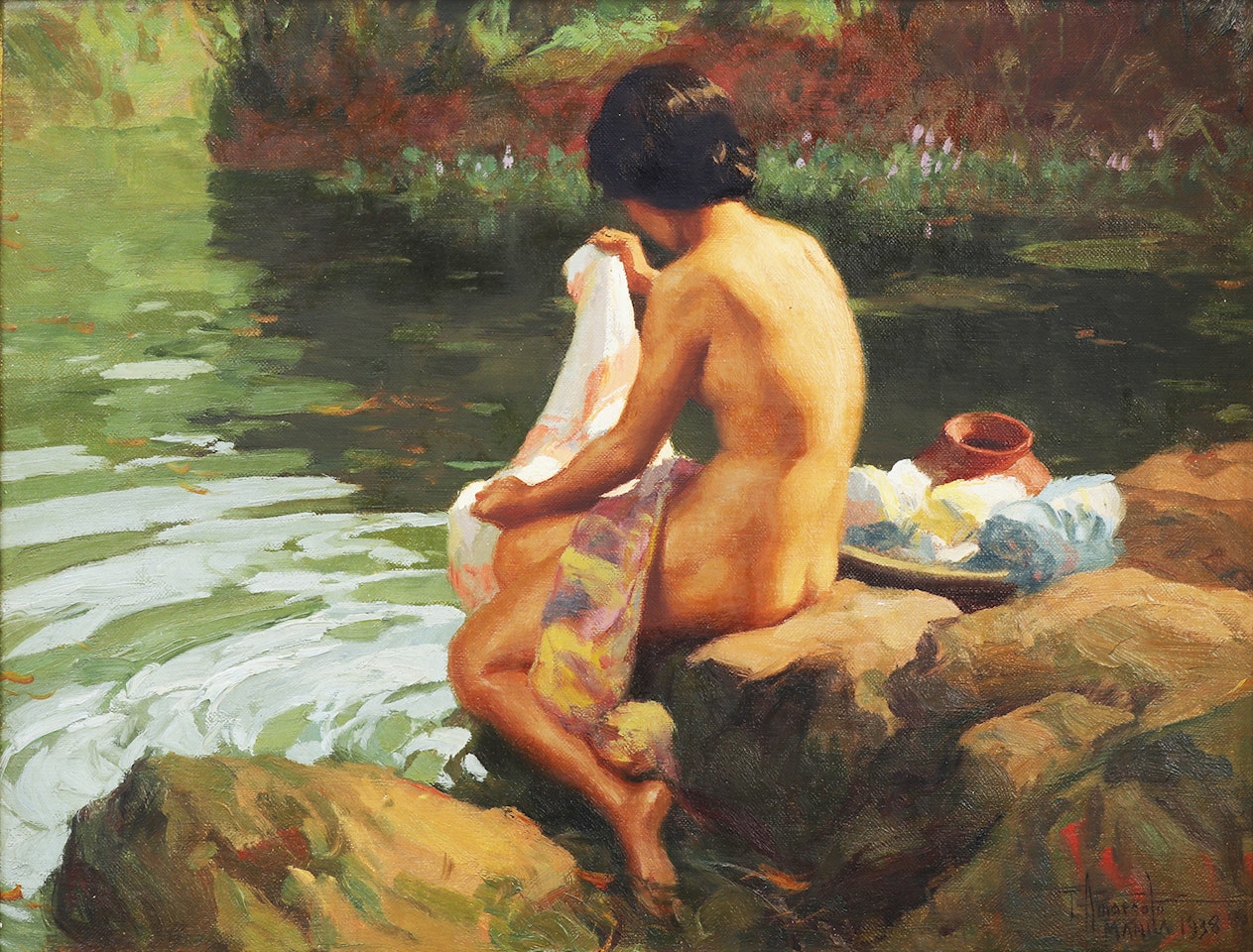 Lavandera by Fernando Amorsolo