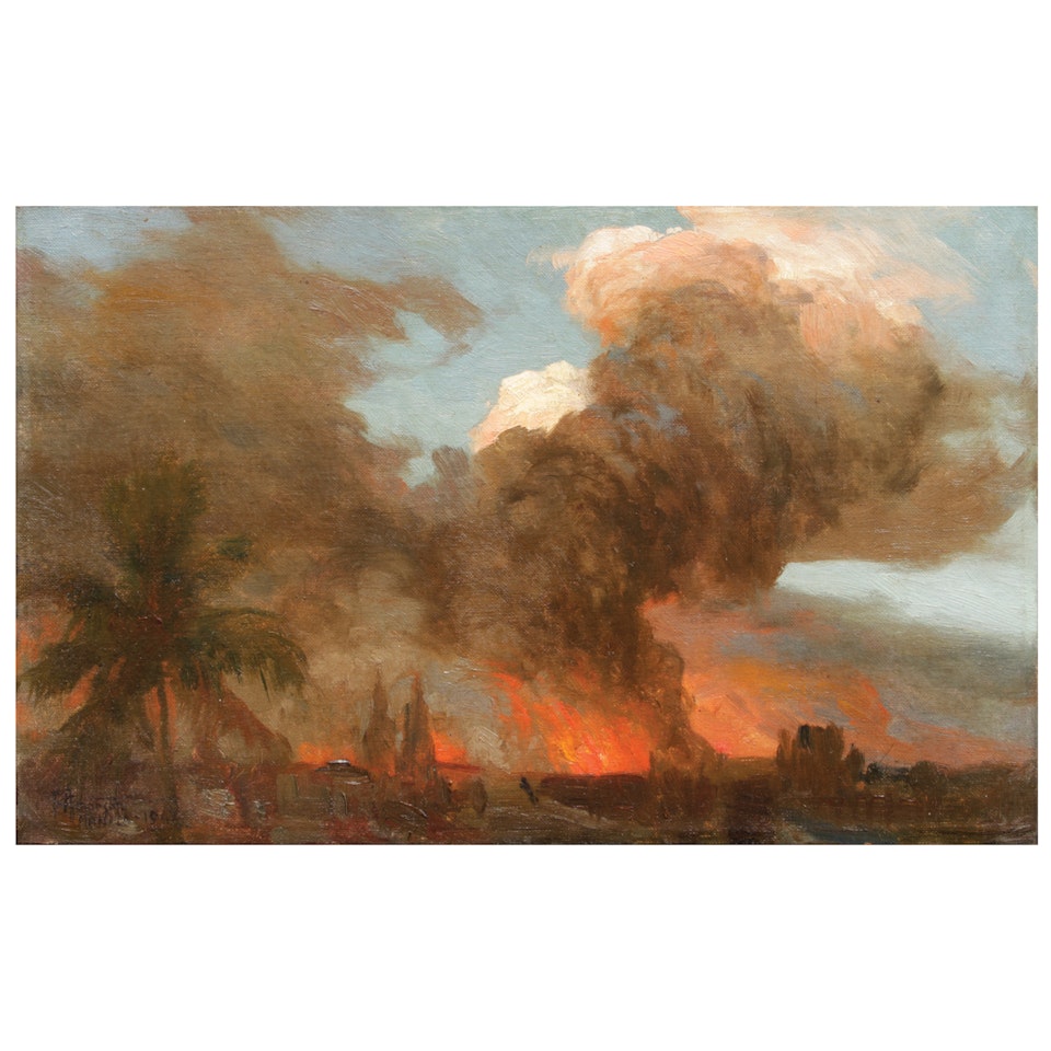 Burning of Manila by Fernando Amorsolo