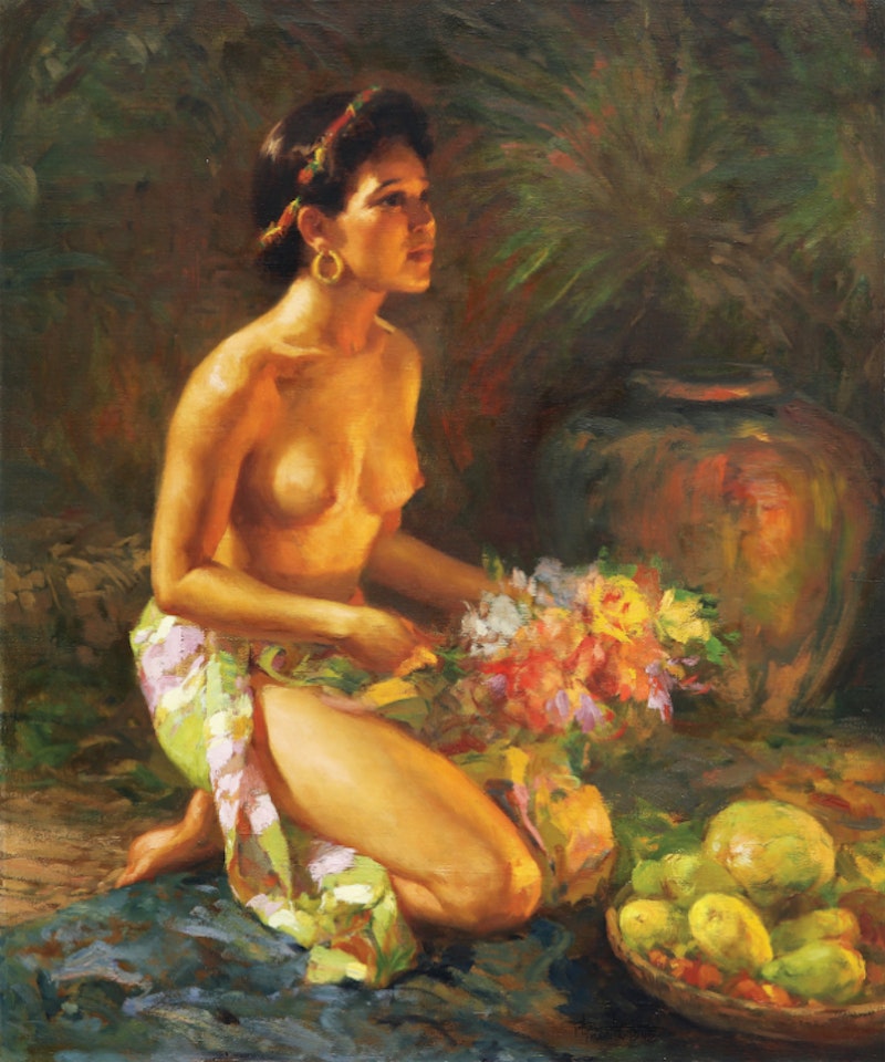 The Offering by Fernando Amorsolo