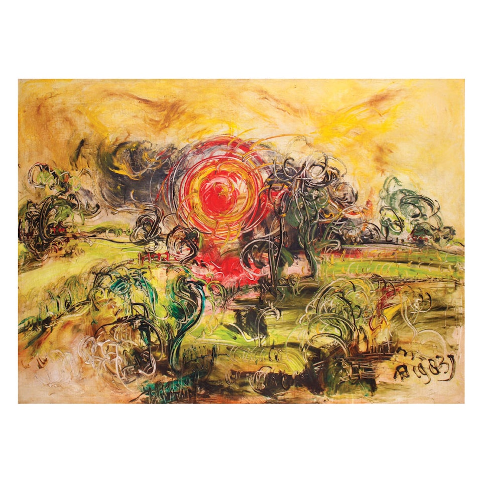 Menyongsong Hari Yang Cerah (Sunny Day) by Affandi