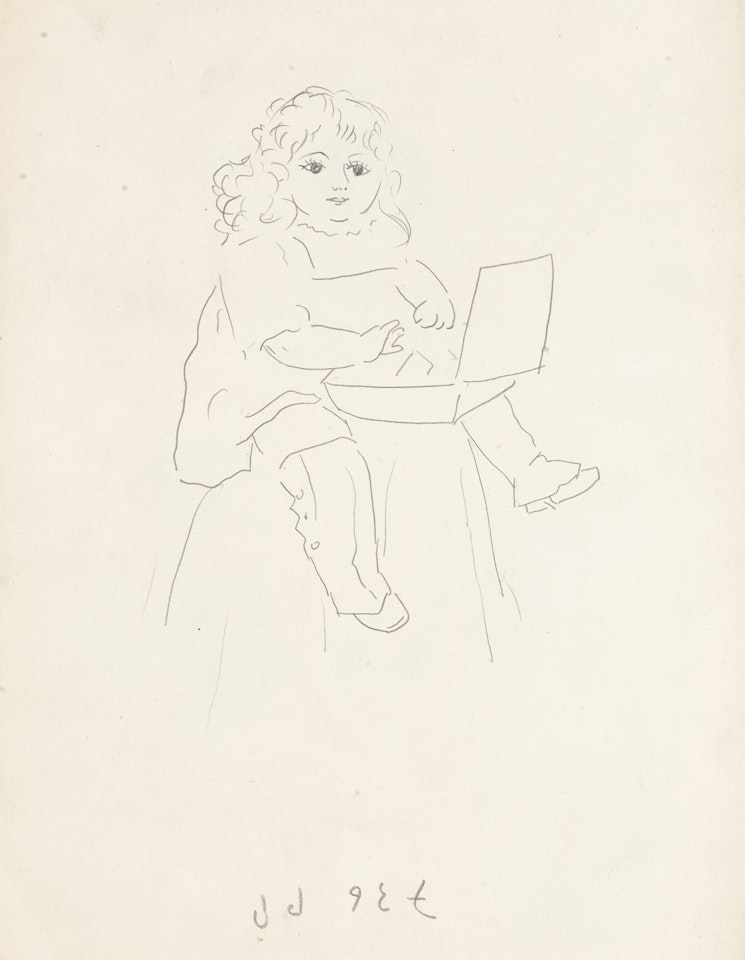 PORTRAIT DE PETITE FILLE - RECTO PORTRAITS DE PETITE FILLE (QUATRE SUJETS) - VERSO by Pablo Picasso