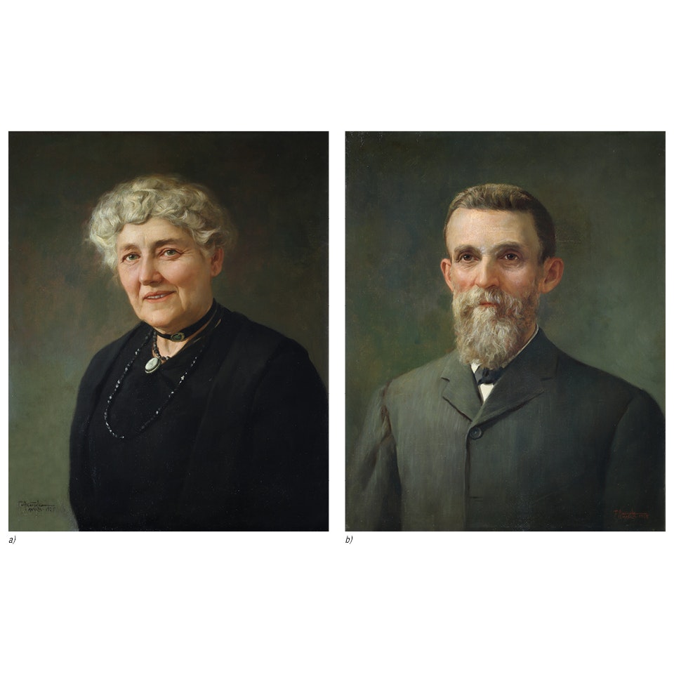 Portrait of a Woman; Portrait of a Man by Fernando Amorsolo