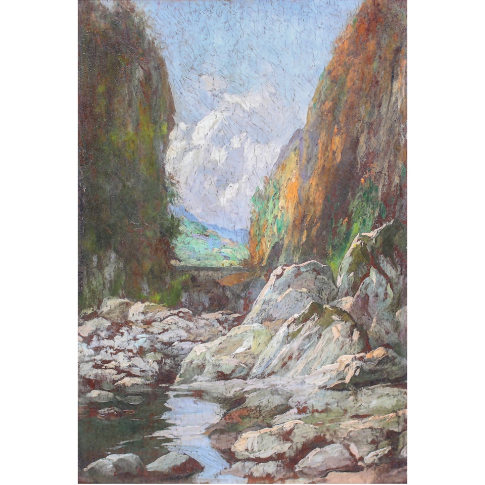 Landscape by Fernando Amorsolo