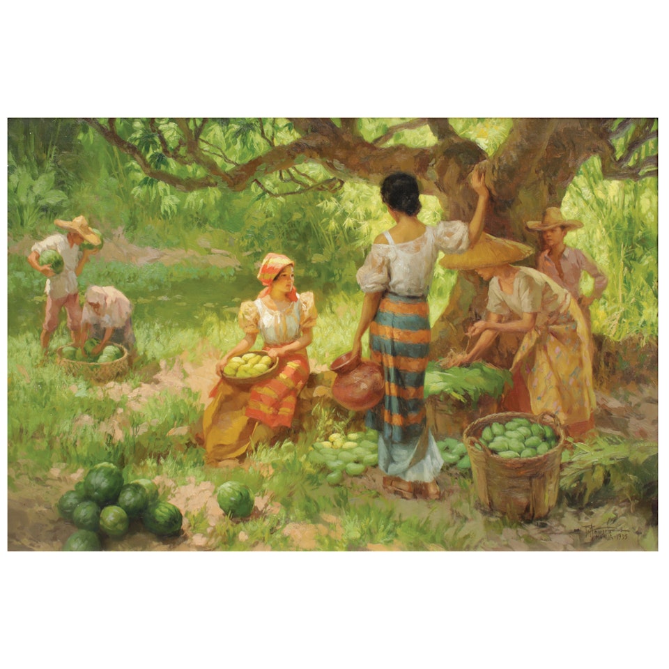 Under the Mango Tree by Fernando Amorsolo