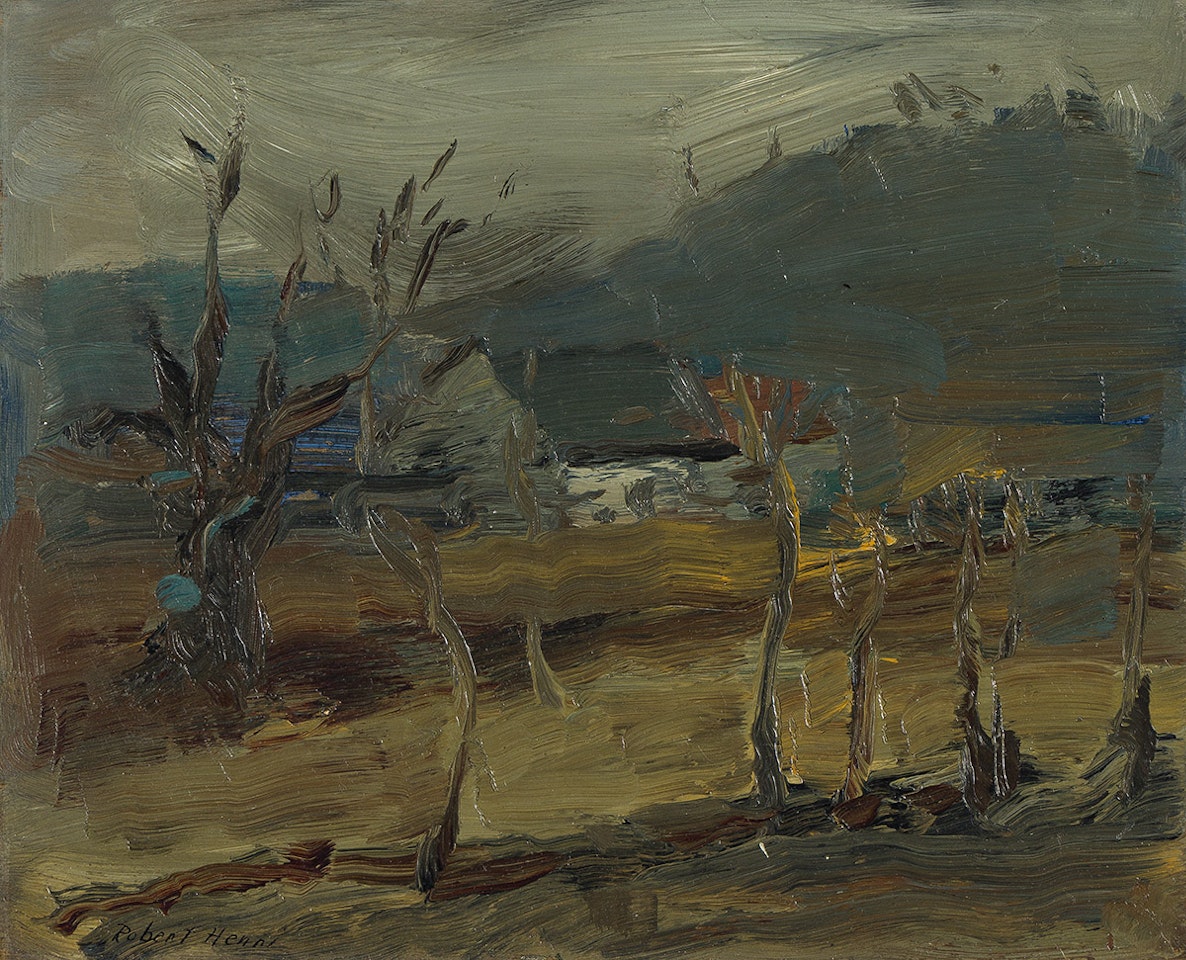 Winter, Bucks County . by Robert Henri