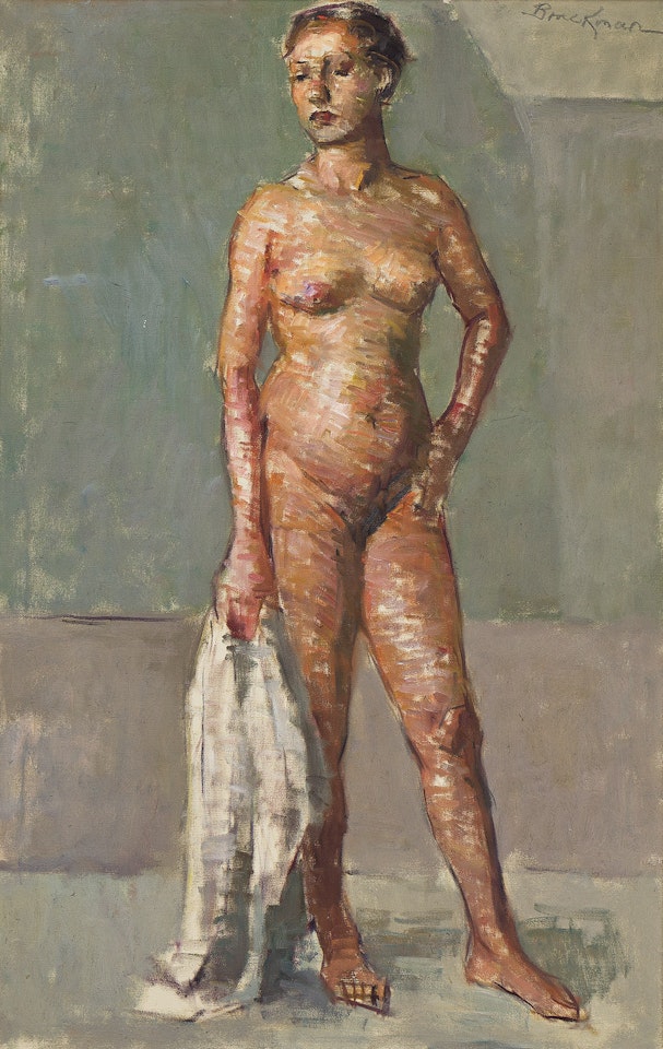 Nude Model . by Robert Brackman