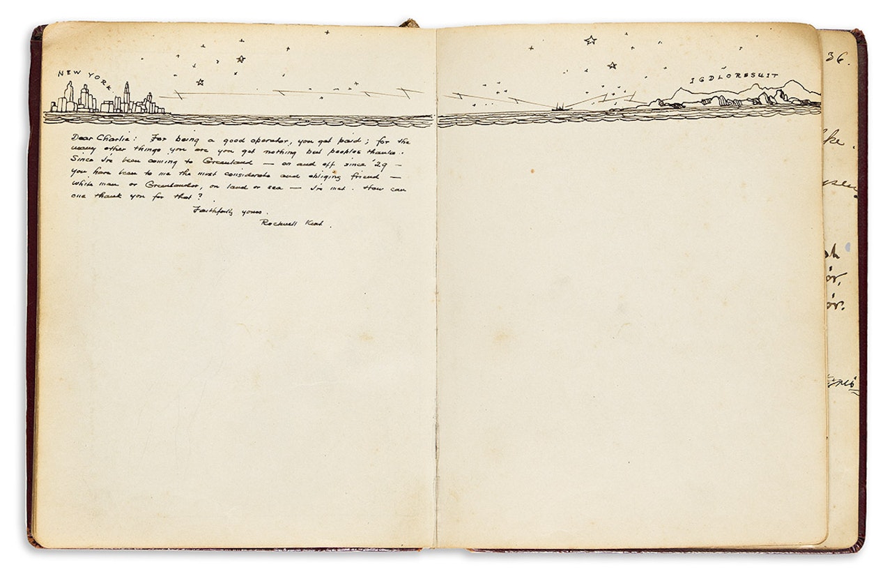 Sketches aboard the Hans Egede . by Rockwell Kent