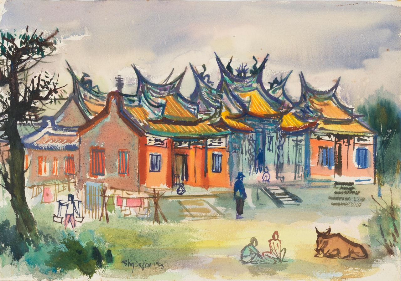 Village Temple by Xi Dejin