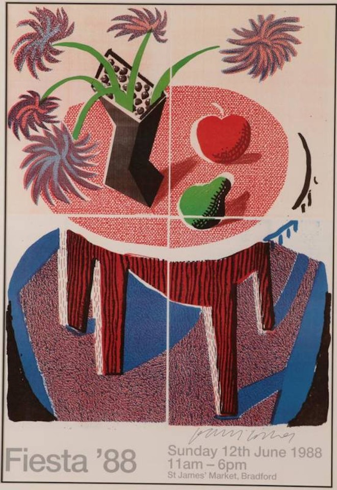 "Fiesta" by David Hockney