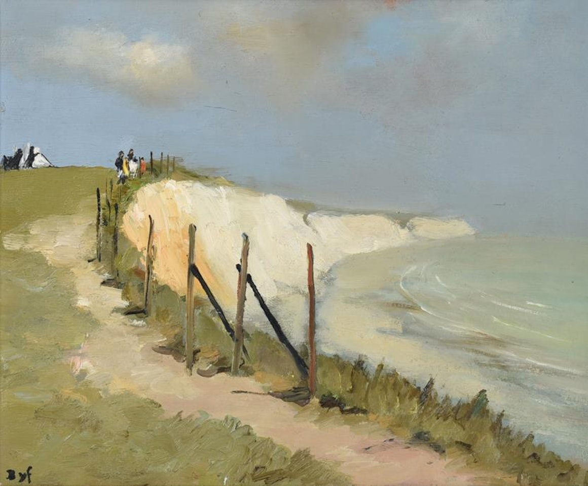 French "Falaises de Douvres", The White Cliffs of Dover by Marcel Dyf