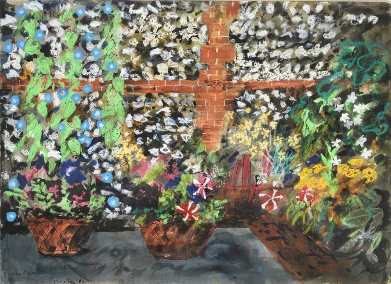 "Morning Glories on the Terrace" by John Piper