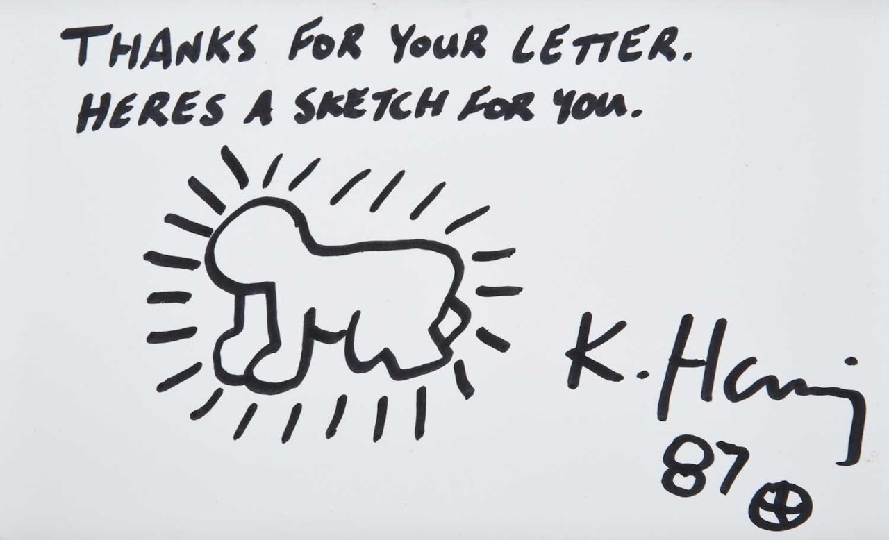 Radiant baby doodle by Keith Haring