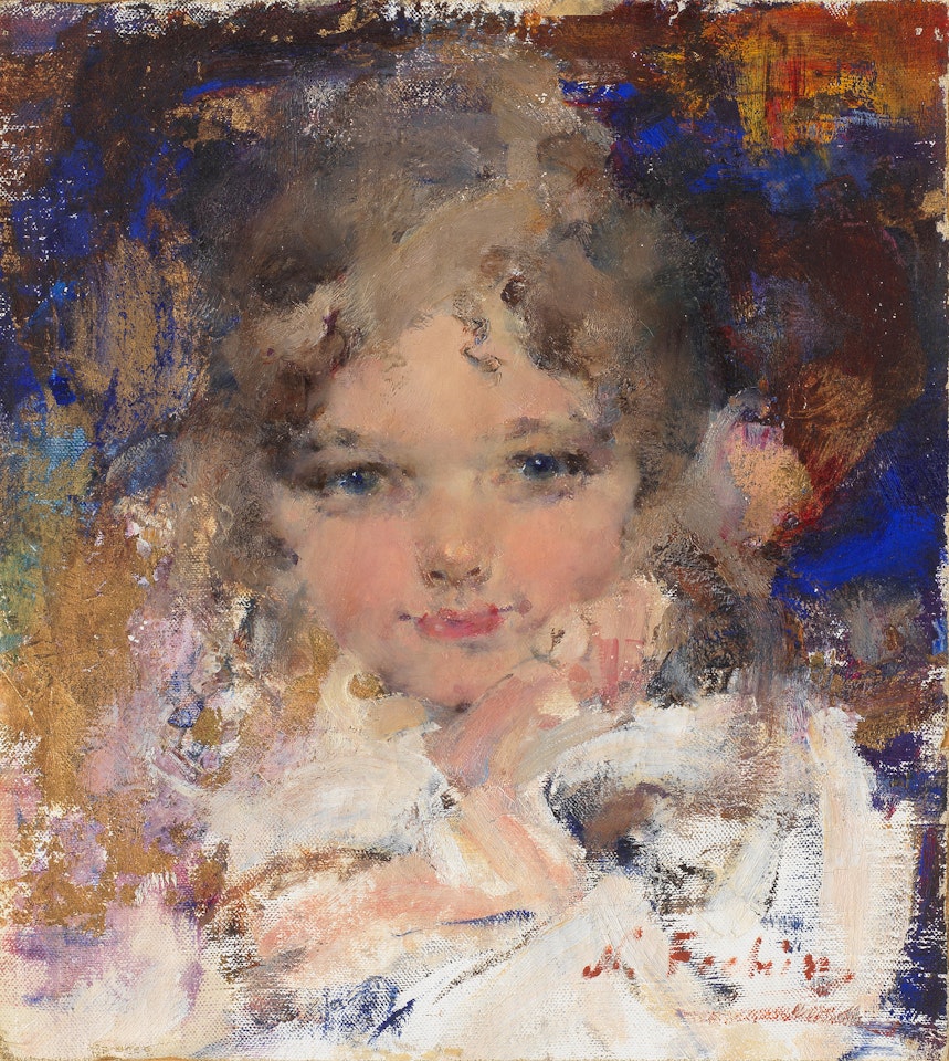 Portrait of artist"s daughther Eya by Nicolai Fechin