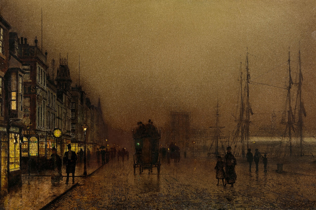 Glasgow Docks by John Atkinson Grimshaw