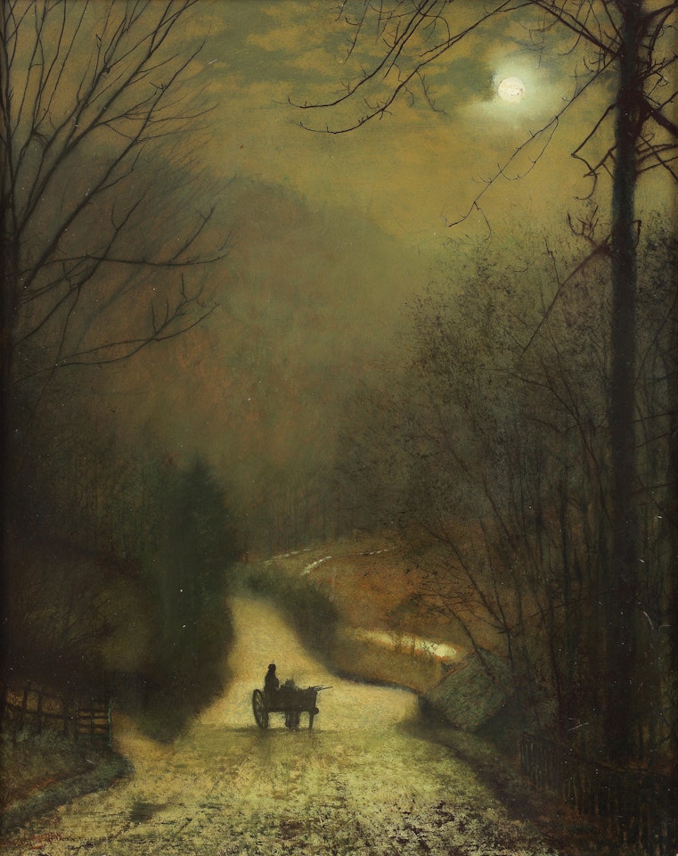 Forge Valley by moonlight by John Atkinson Grimshaw