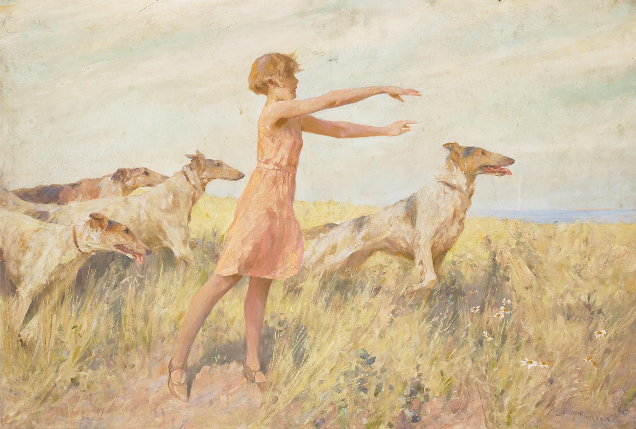 A game of fetch by Arthur Wardle