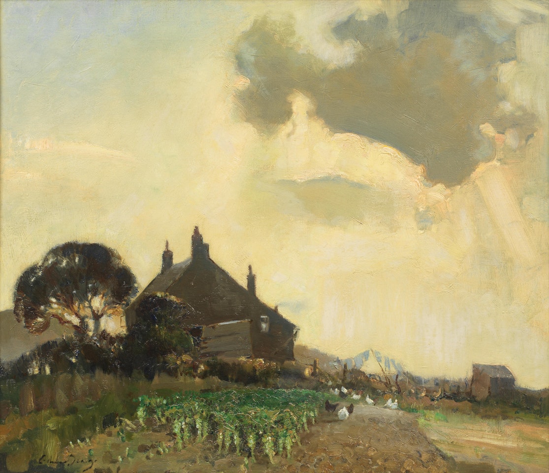 The farmhouse garden by Edward Seago