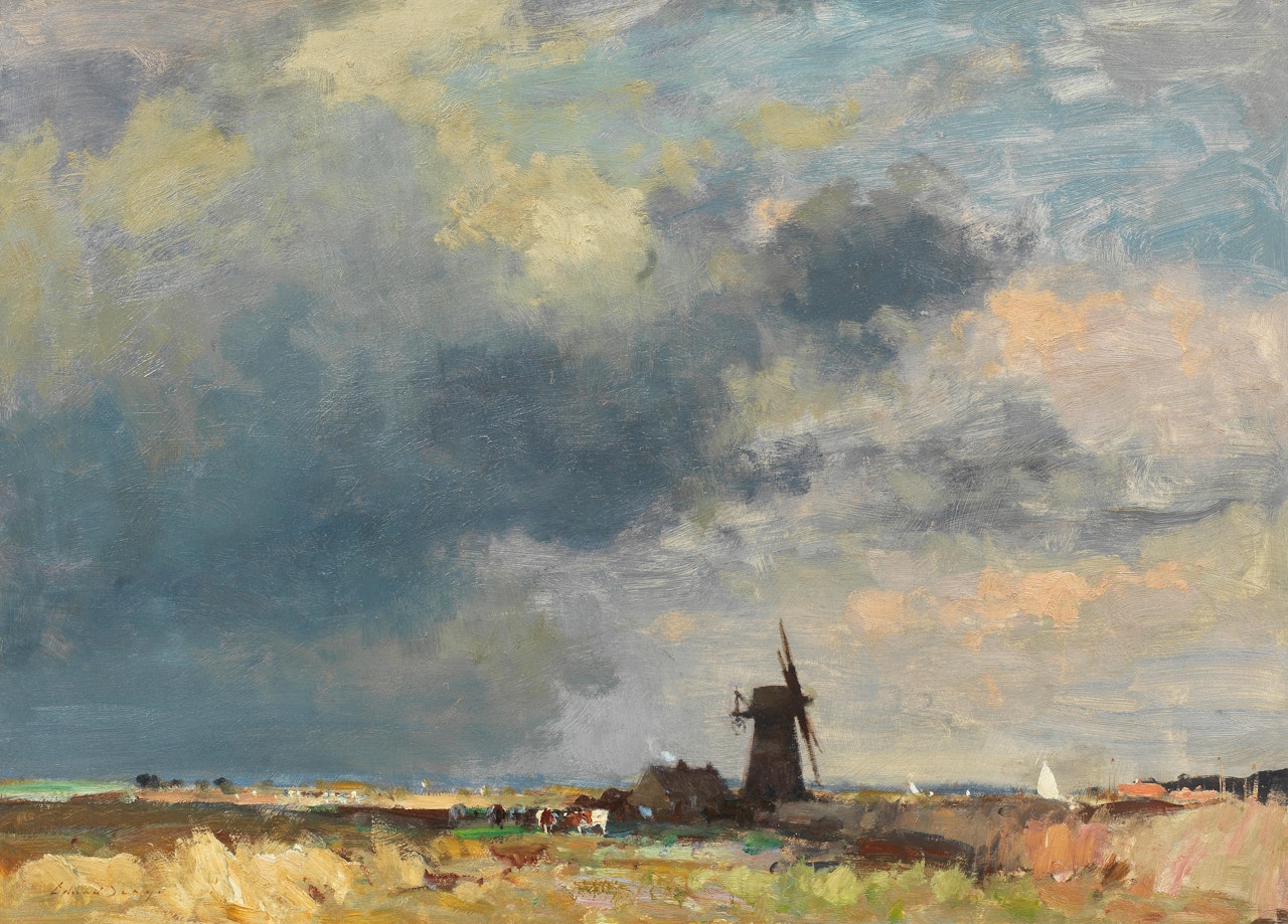 The Marsh Mill by Edward Seago