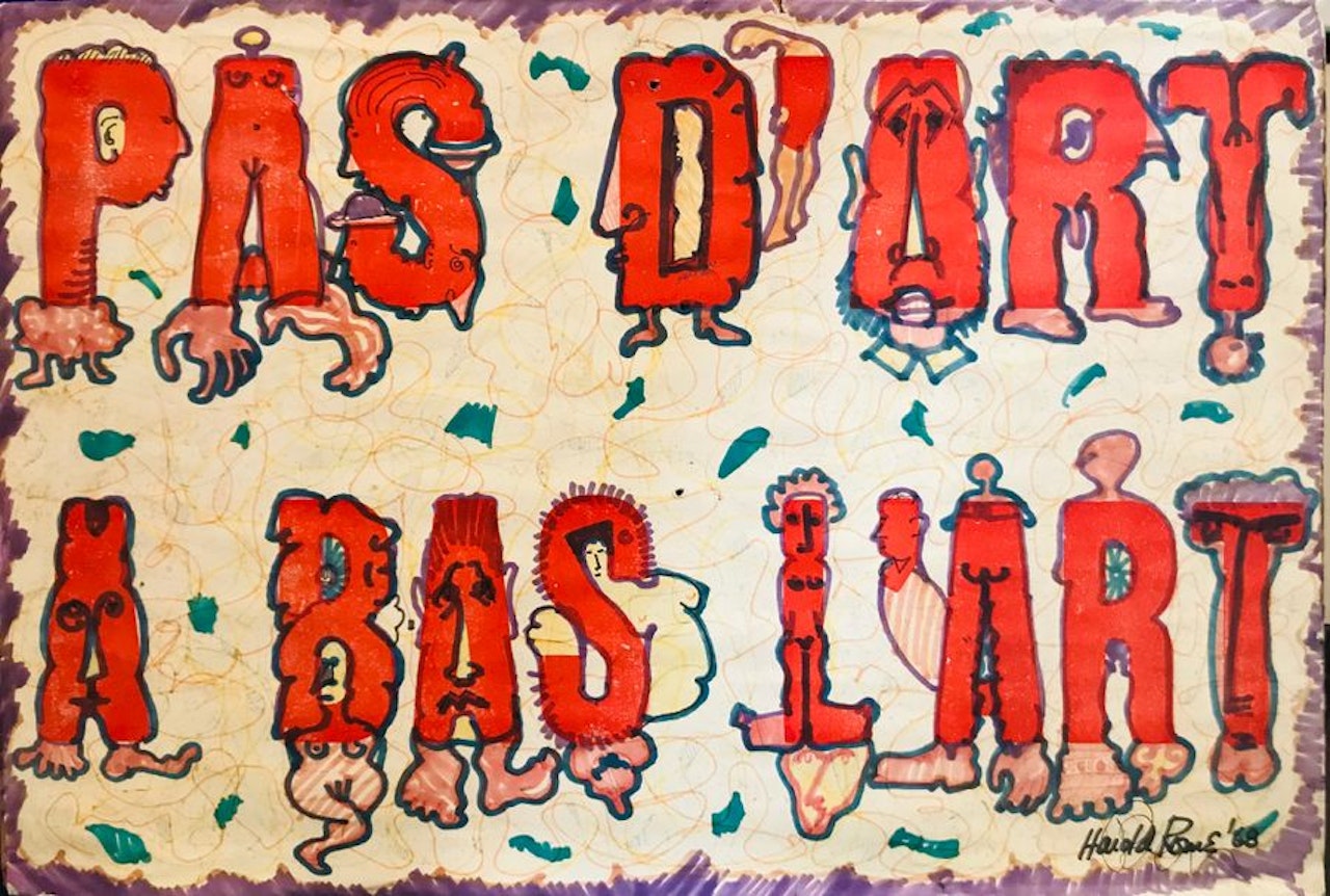 Pas d"art/À bas l"art by Ben Vautier