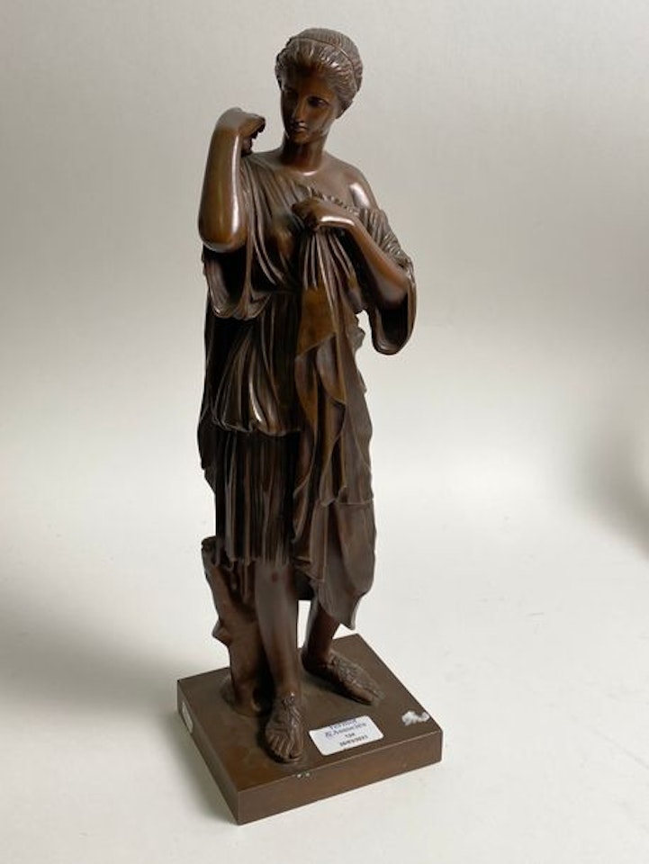 Woman draped in the antique style by French School