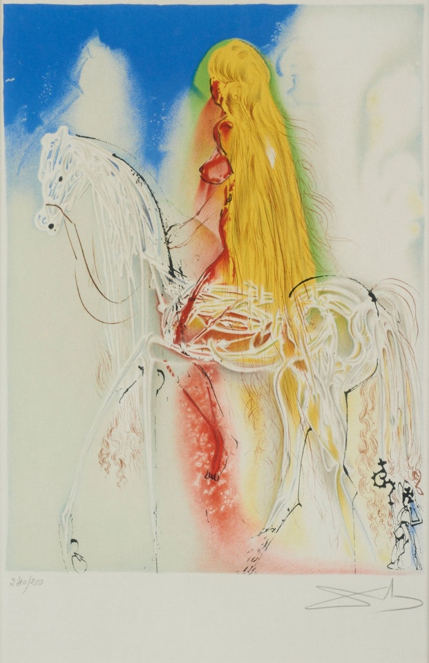 Lady Godiva (The Dalinian Horses) by Salvador Dali