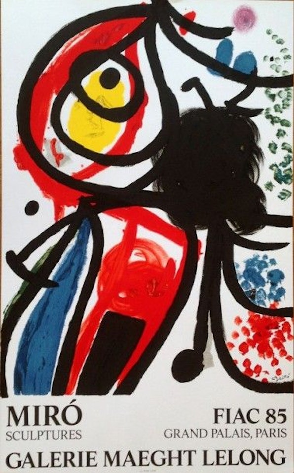 Poster Miro Sculpture FIAC 1985 at the Grand Palais by Joan Miró