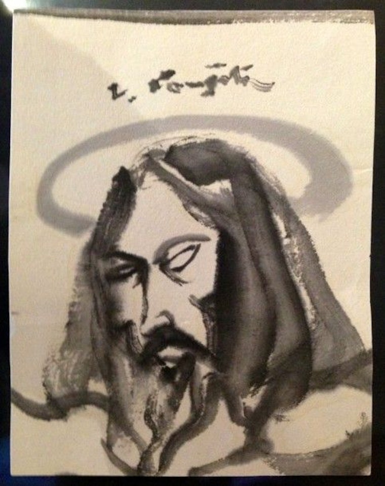 Head of a man by Leonard Tsuguharu Foujita