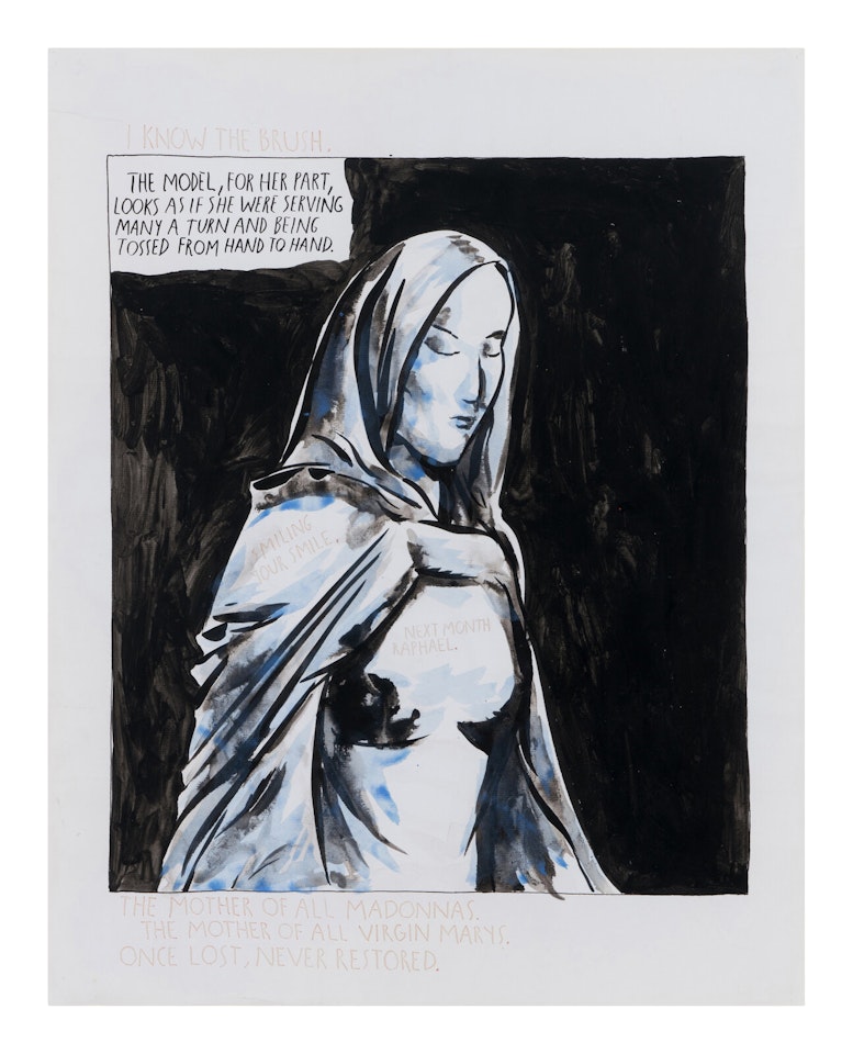 Untitled (I KNOW THE BRUSH) by Raymond Pettibon