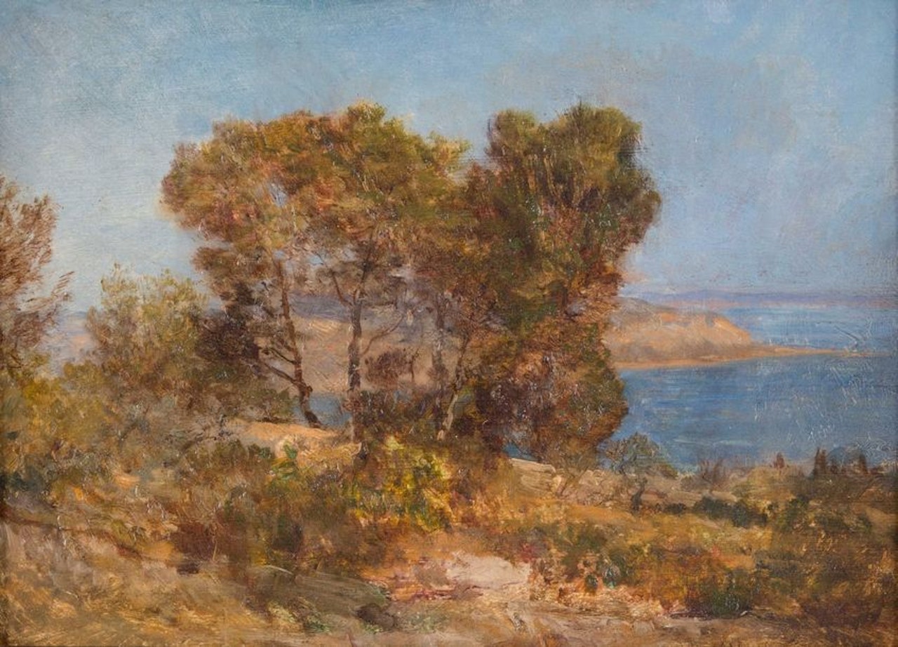 Coastline by Félix Ziem