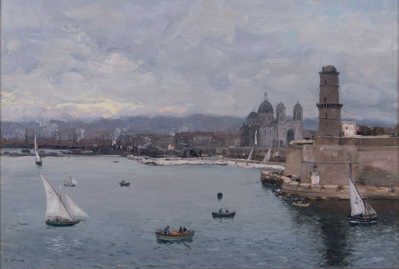 La Major and the ports of Joliette by Jean Baptiste Olive
