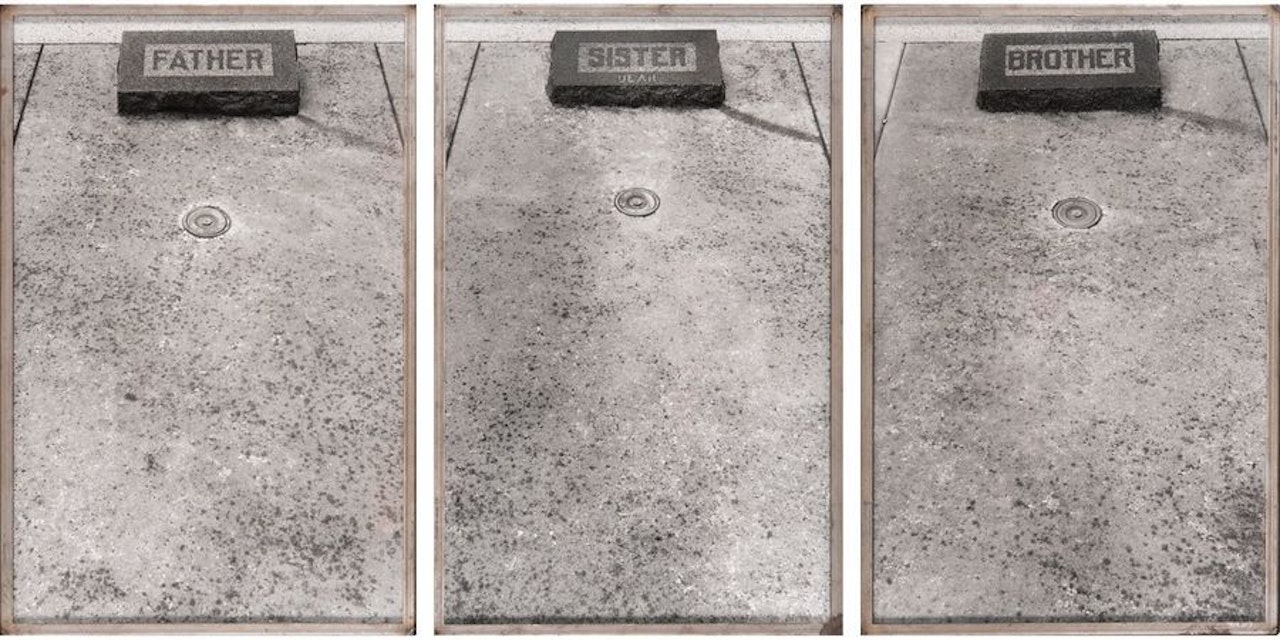 Series Les Tombes, Father / Sister / Brother by Sophie Calle