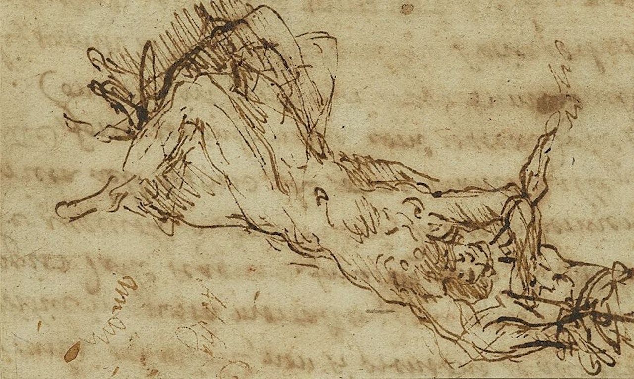 Two studies for Polycarp by Neapolitan School