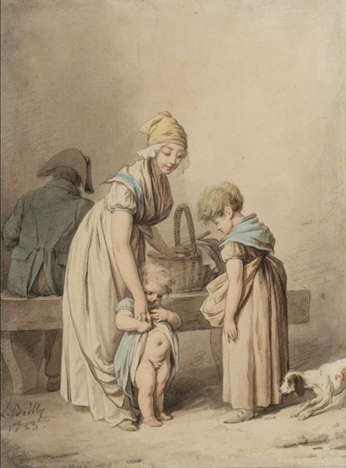 The little precaution by Louis-Leopold Boilly
