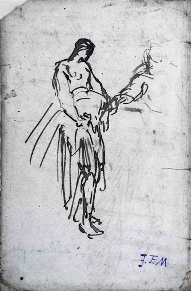 Woman"s study by Jean-François Millet