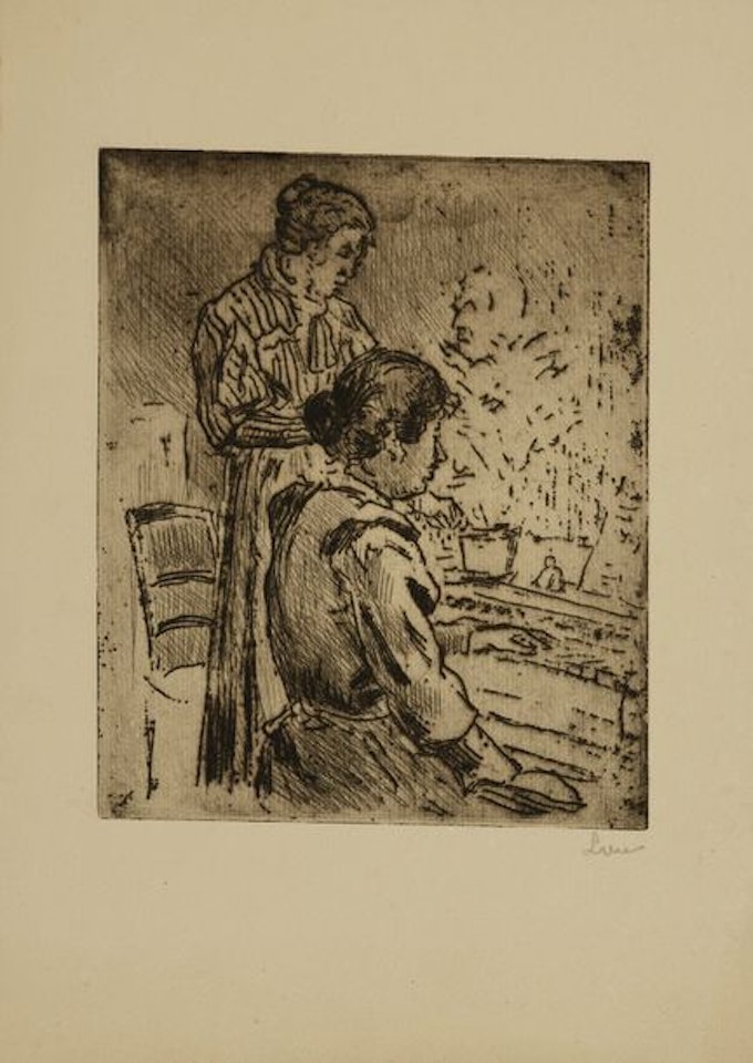 Two women at the piano by Maximilien Luce