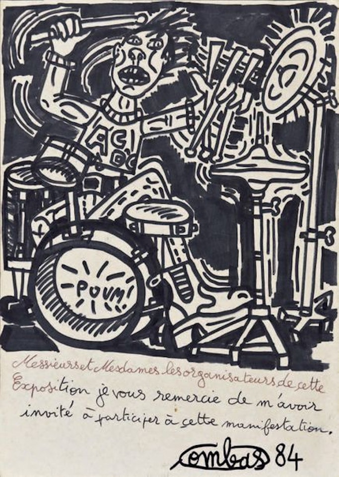 The Rock Drummer by Robert Combas
