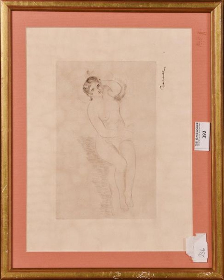 Reclining nude woman (turned right) by Pierre-Auguste Renoir