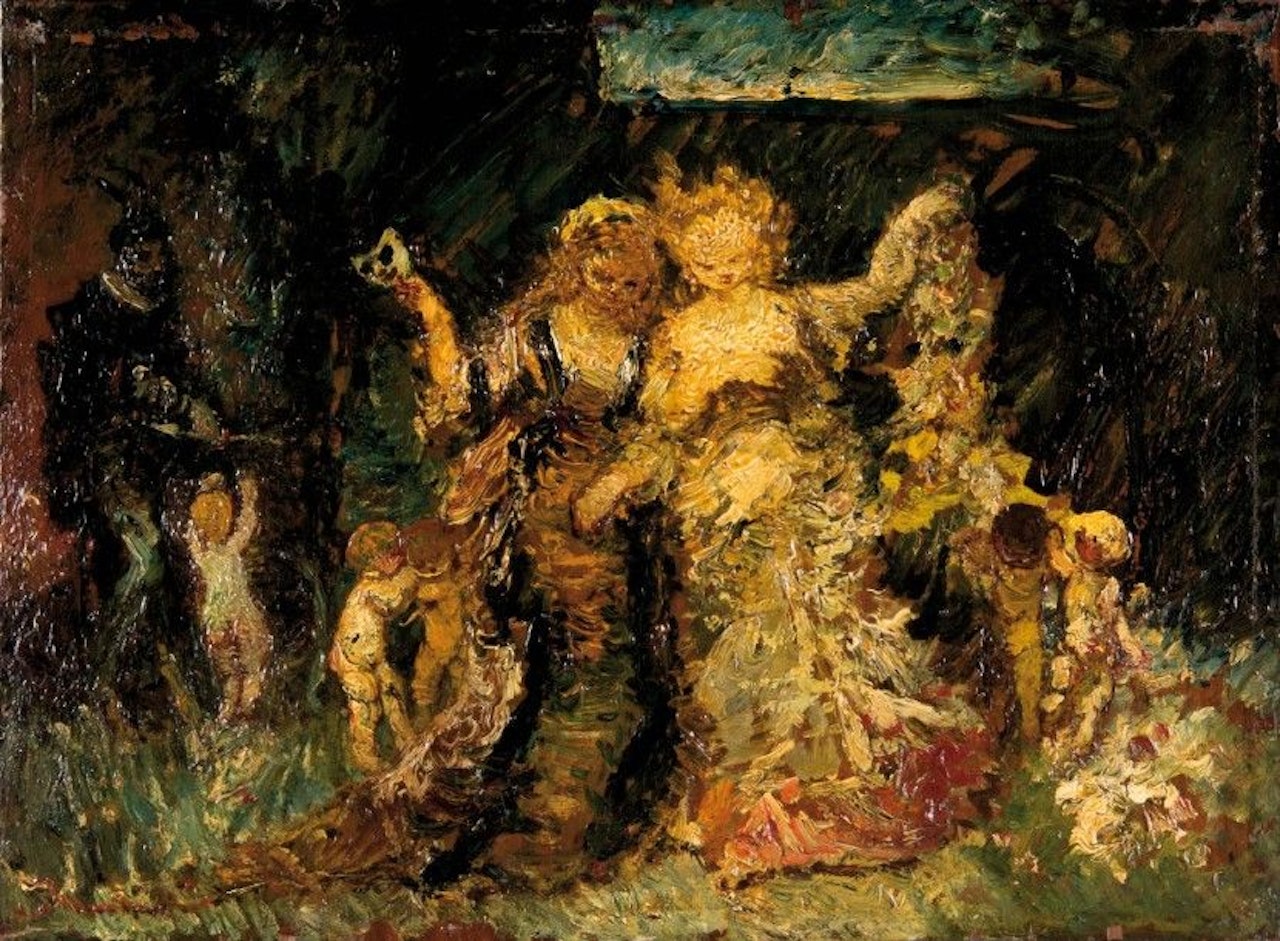 Before the carnival by Adolphe Monticelli